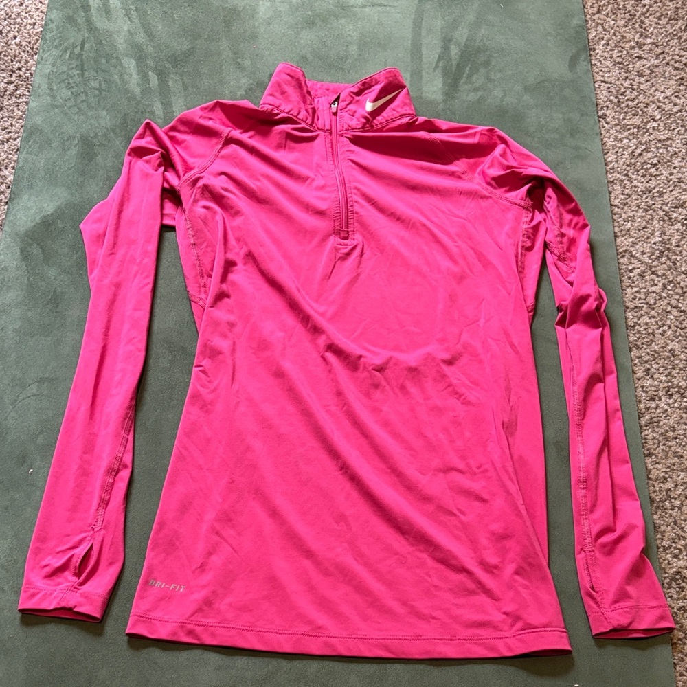Nike Pro Combat Pink Long Sleeve Women's shirt